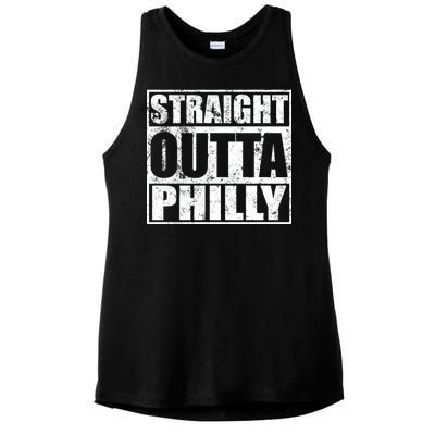 Straight Outta Philly Ladies PosiCharge Tri-Blend Wicking Tank