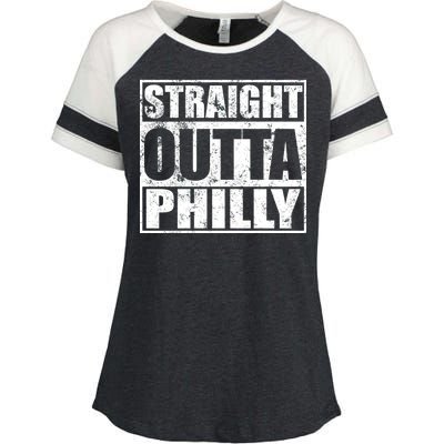 Straight Outta Philly Enza Ladies Jersey Colorblock Tee