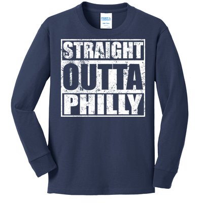 Straight Outta Philly Kids Long Sleeve Shirt