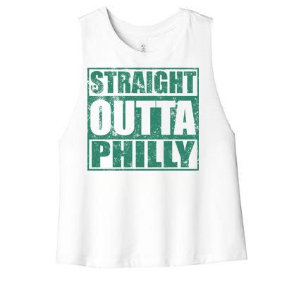 Straight Outta Philly Women's Racerback Cropped Tank