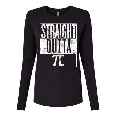 Straight Outta Pi Womens Cotton Relaxed Long Sleeve T-Shirt