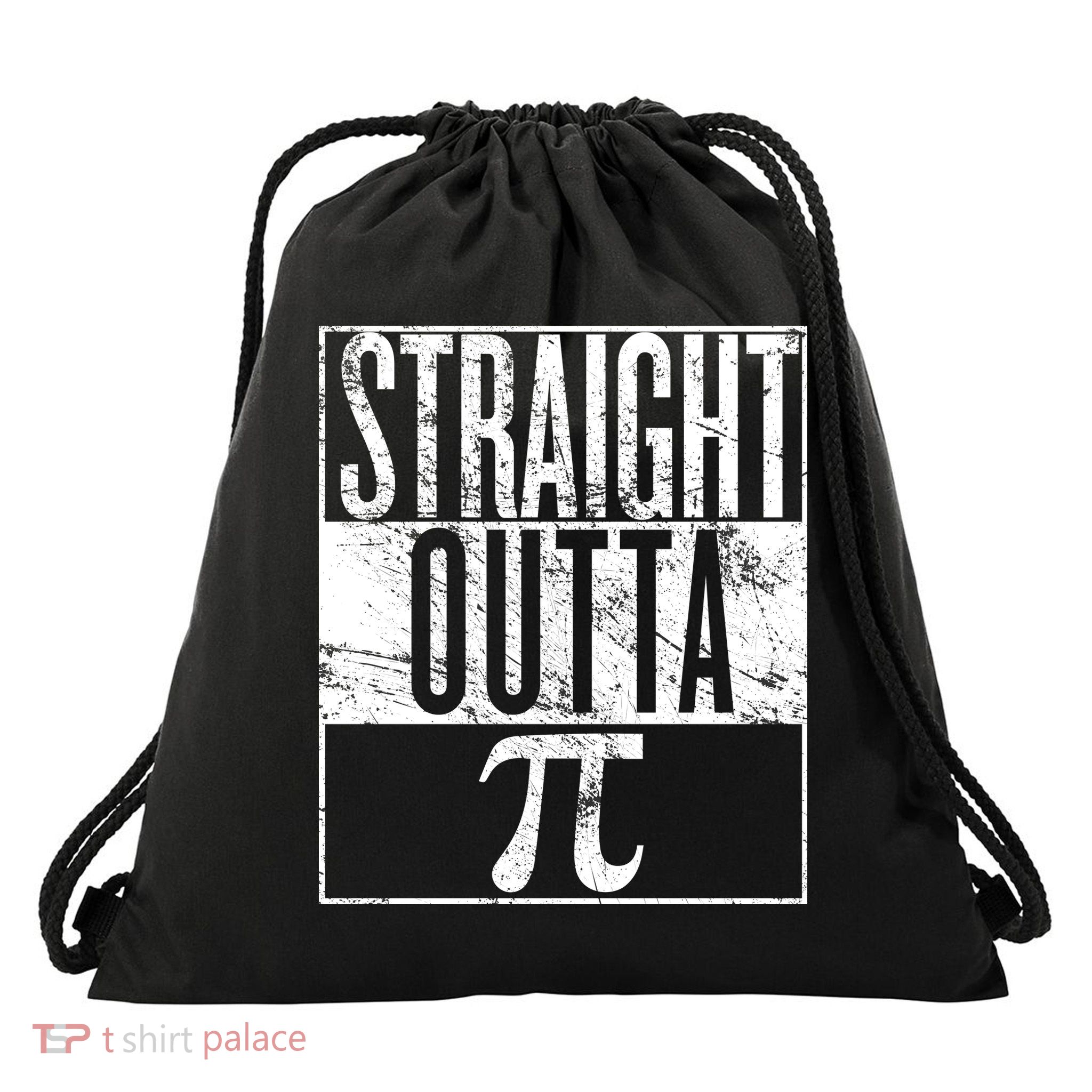 Straight Outta Pi Drawstring Bag