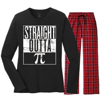 Straight Outta Pi Women's Long Sleeve Flannel Pajama Set 