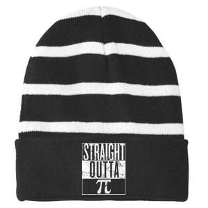 Straight Outta Pi Striped Beanie with Solid Band