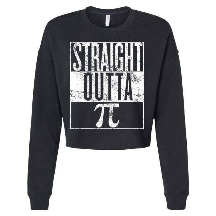 Straight Outta Pi Cropped Pullover Crew