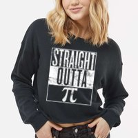 Straight Outta Pi Cropped Pullover Crew