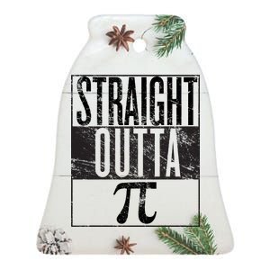 Straight Outta Pi Ceramic Bell Ornament