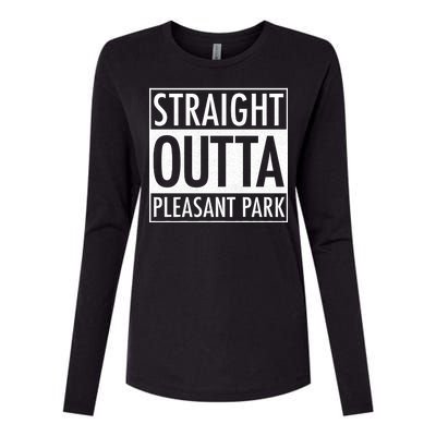 Straight Outta Pleasant Park Womens Cotton Relaxed Long Sleeve T-Shirt