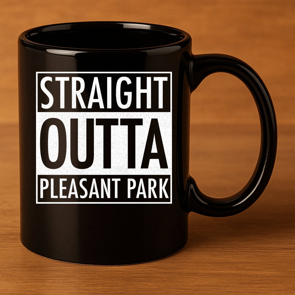 Straight Outta Pleasant Park 11oz C Handle Ceramic Mug