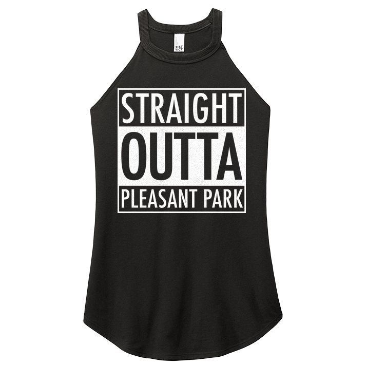 Straight Outta Pleasant Park Women's Perfect Tri Rocker Tank