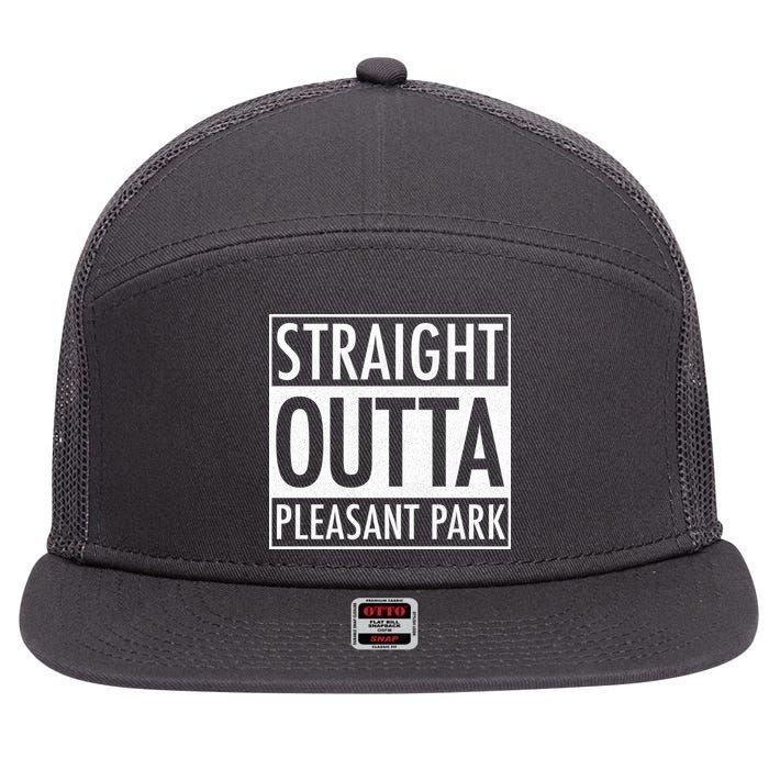 Straight Outta Pleasant Park 7 Panel Mesh Trucker Snapback Hat