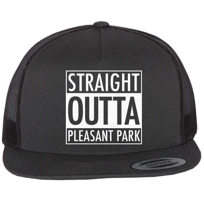 Straight Outta Pleasant Park Flat Bill Trucker Hat