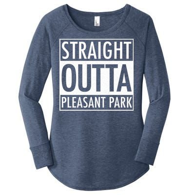 Straight Outta Pleasant Park Women's Perfect Tri Tunic Long Sleeve Shirt