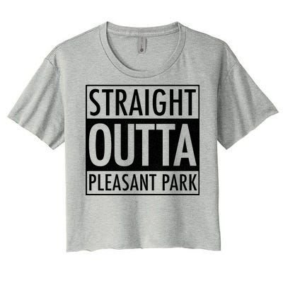 Straight Outta Pleasant Park Women's Crop Top Tee