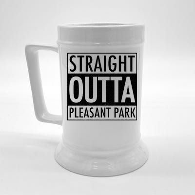 Straight Outta Pleasant Park Beer Stein