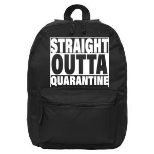 Straight Outta Quarantine 16 in Basic Backpack