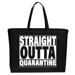 Straight Outta Quarantine Cotton Canvas Jumbo Tote