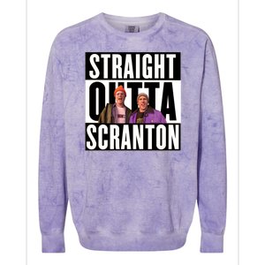 Straight Outta Scranton Colorblast Crewneck Sweatshirt