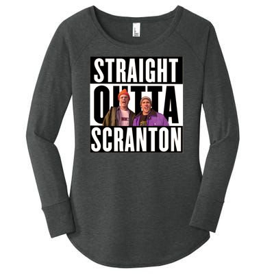 Straight Outta Scranton Women's Perfect Tri Tunic Long Sleeve Shirt