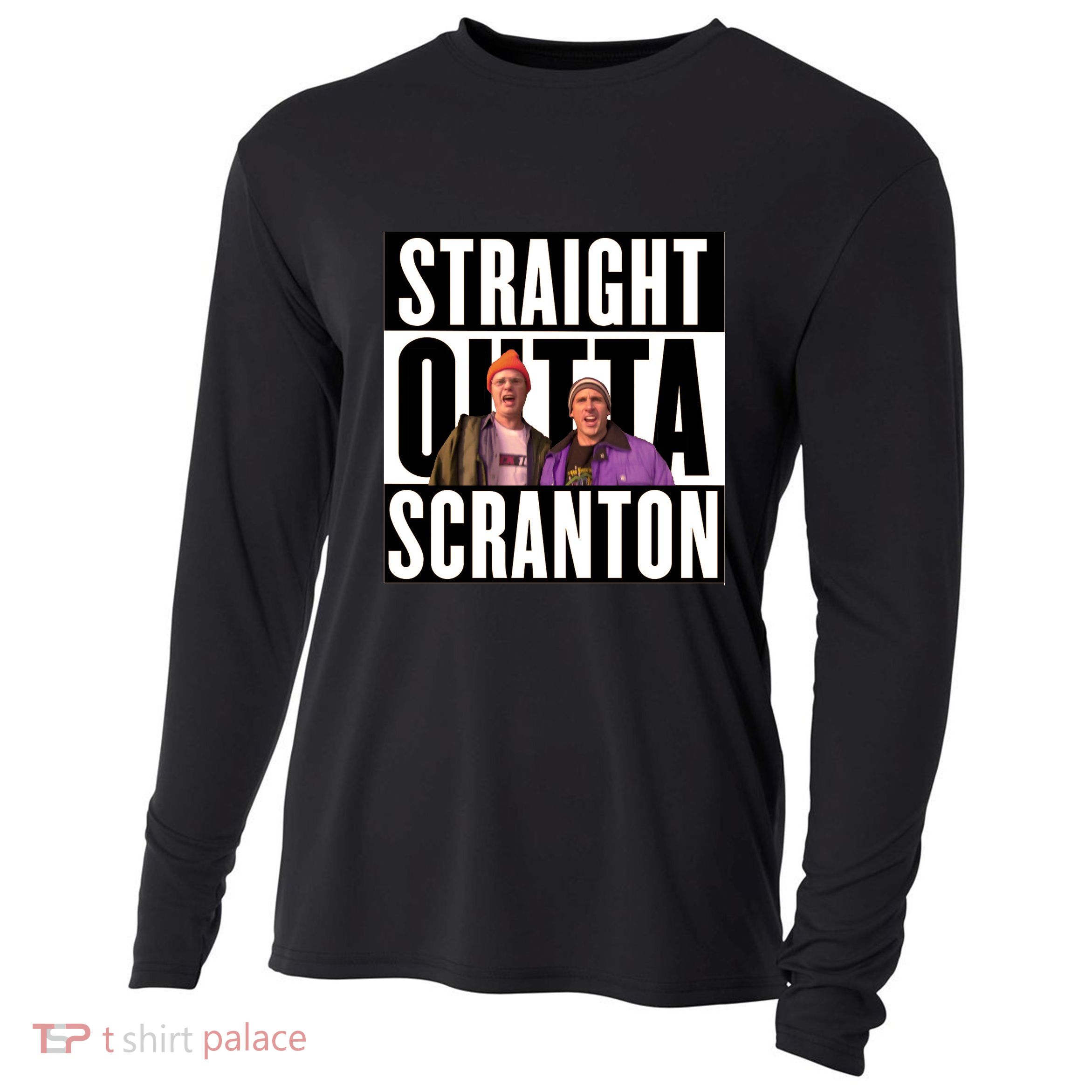 Straight Outta Scranton Cooling Performance Long Sleeve Crew