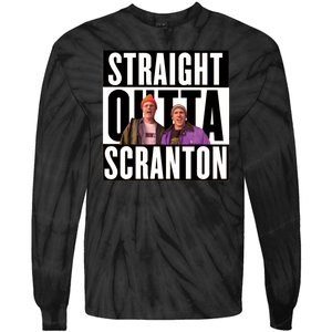 Straight Outta Scranton Tie-Dye Long Sleeve Shirt