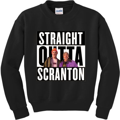 Straight Outta Scranton Kids Sweatshirt