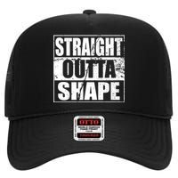 Straight Outta Shape High Crown Mesh Back Trucker Hat