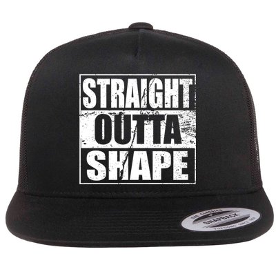 Straight Outta Shape Flat Bill Trucker Hat