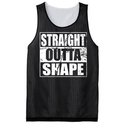 Straight Outta Shape Mesh Reversible Basketball Jersey Tank