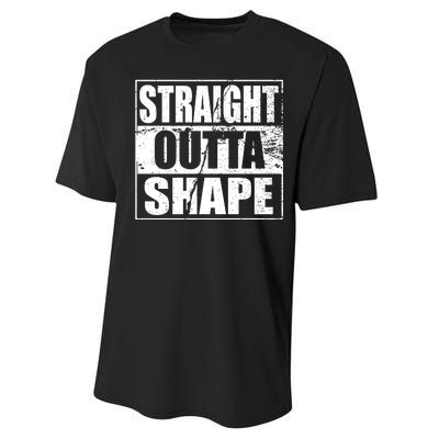 Straight Outta Shape Performance Sprint T-Shirt