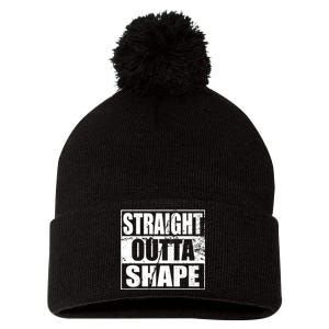 Straight Outta Shape Pom Pom 12in Knit Beanie