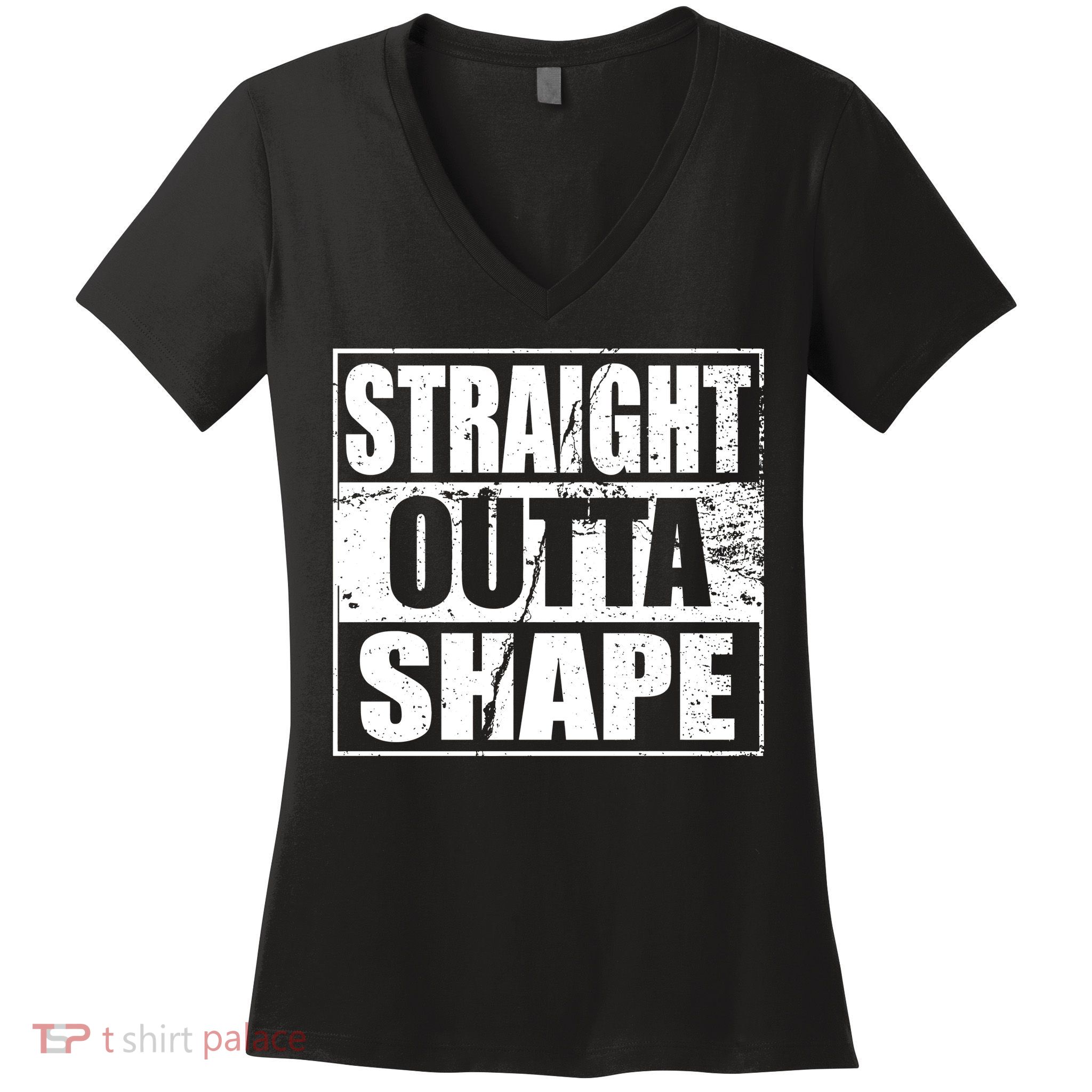 Straight Outta Shape Women's V-Neck T-Shirt