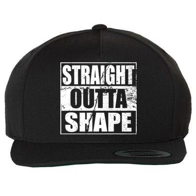 Straight Outta Shape Wool Snapback Cap