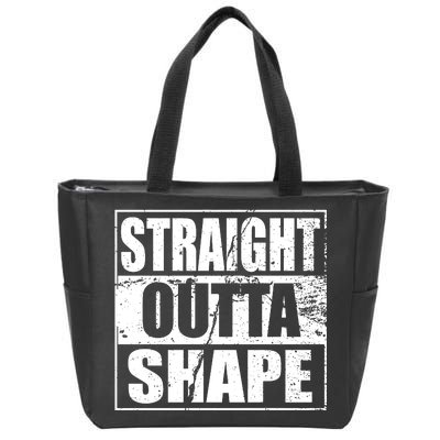 Straight Outta Shape Zip Tote Bag