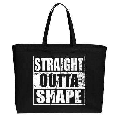 Straight Outta Shape Cotton Canvas Jumbo Tote