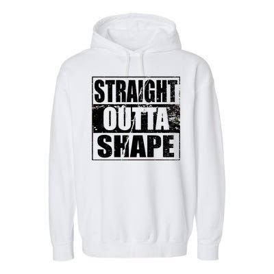 Straight Outta Shape Garment-Dyed Fleece Hoodie