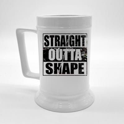 Straight Outta Shape Beer Stein