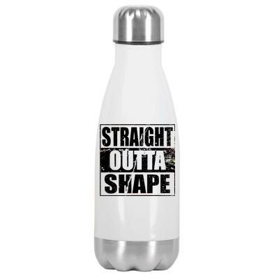 Straight Outta Shape Stainless Steel Insulated Water Bottle