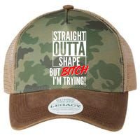 Straight Outta Shape But Bitch I'm Trying Legacy Tie Dye Trucker Hat