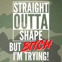 Straight Outta Shape But Bitch I'm Trying Legacy Tie Dye Trucker Hat