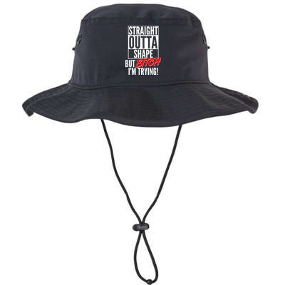 Straight Outta Shape But Bitch I'm Trying Bucket Hat