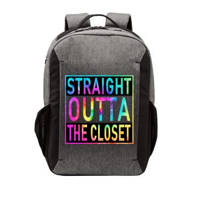 Straight Outta The Closet LGBT Rainbow Vector Backpack