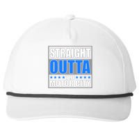 Straight Outta The Motor City Detroit, Michigan Snapback Five-Panel Rope Hat