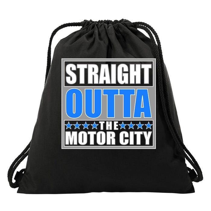 Straight Outta The Motor City Detroit, Michigan Drawstring Bag