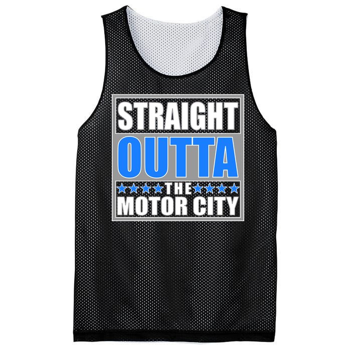 Straight Outta The Motor City Detroit, Michigan Mesh Reversible Basketball Jersey Tank