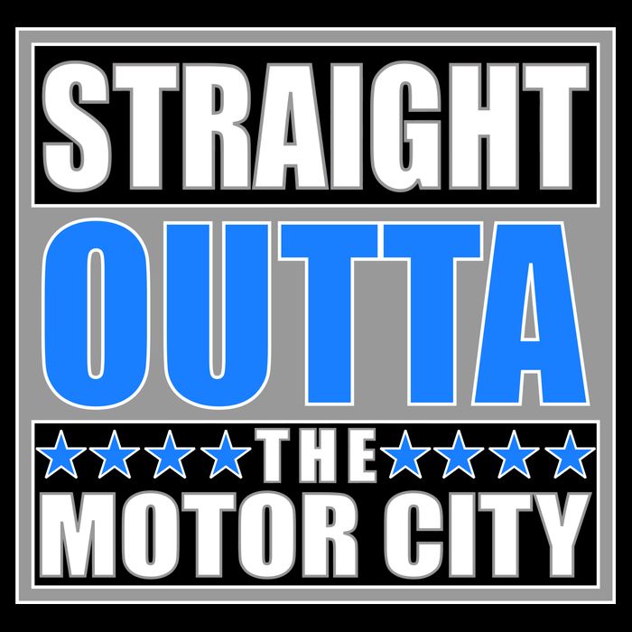 Straight Outta The Motor City Detroit, Michigan Womens Tank Top
