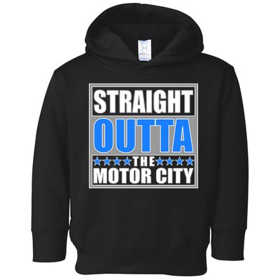 Straight Outta The Motor City Detroit, Michigan Toddler Hoodie