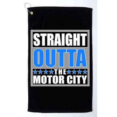 Straight Outta The Motor City Detroit, Michigan Platinum Collection Golf Towel