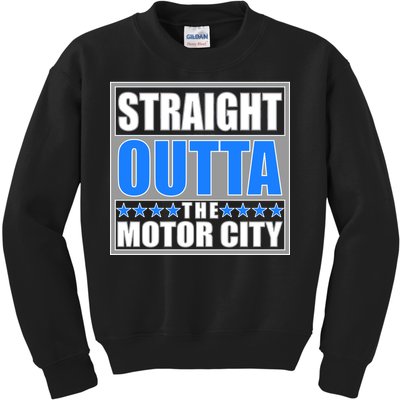 Straight Outta The Motor City Detroit, Michigan Kids Sweatshirt