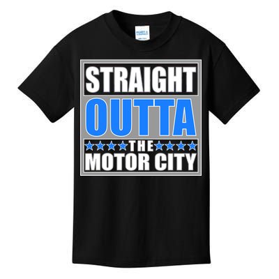 Straight Outta The Motor City Detroit, Michigan Kids T-Shirt